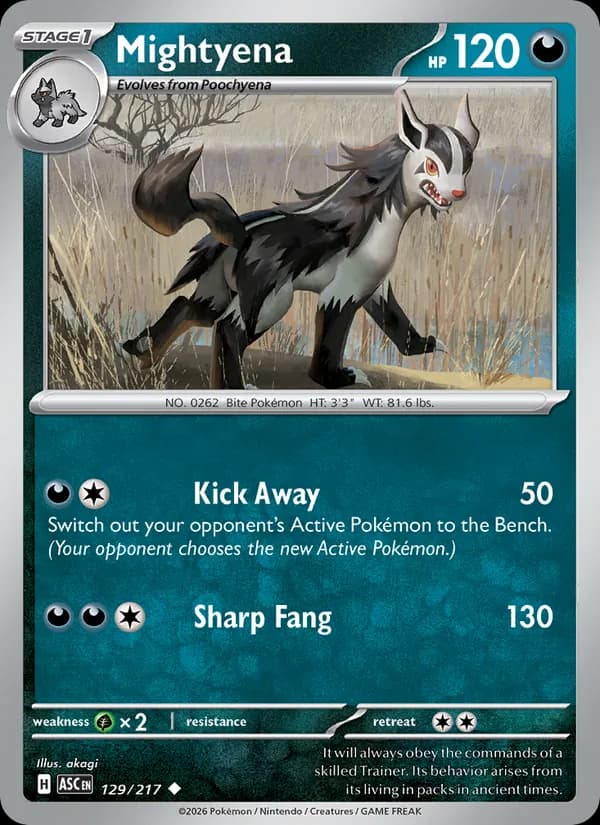 Mightyena card in English