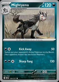 Mightyena card in English