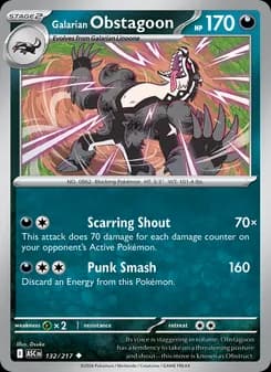 Galarian Obstagoon card in English