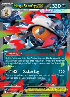 Mega Scrafty ex card in English