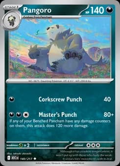 Pangoro card in English