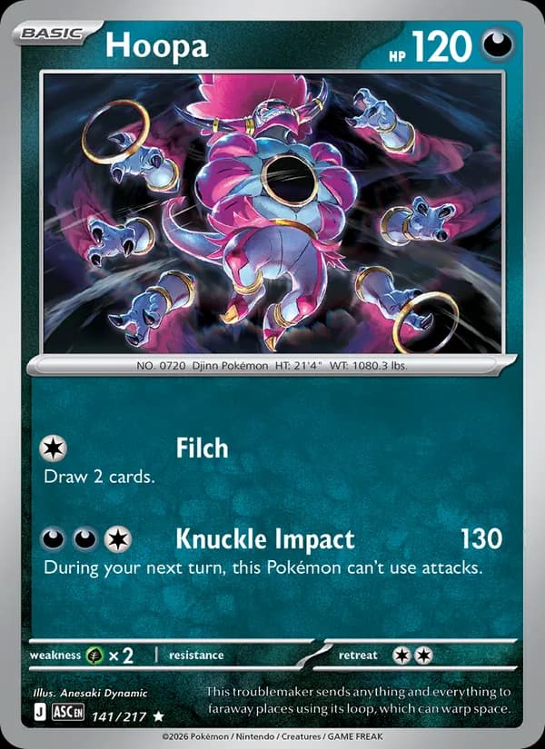 Hoopa card in English