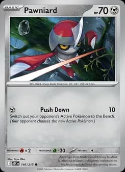 Pawniard card in English