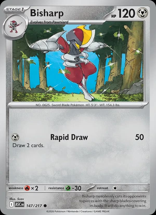 Bisharp card in English