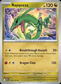 Rayquaza card in English