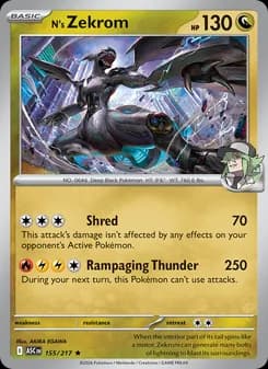 N's Zekrom card in English