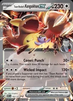 Team Rocket's Kangaskhan ex card in English