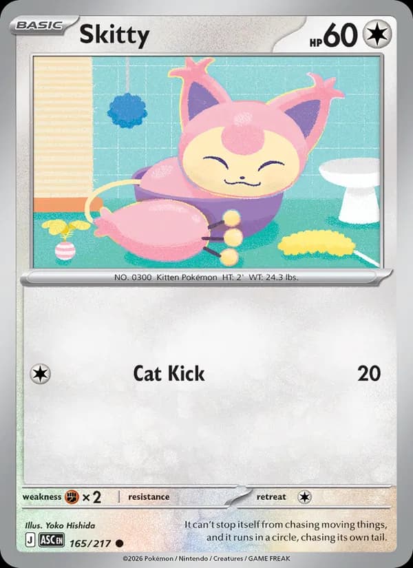 Skitty card in English