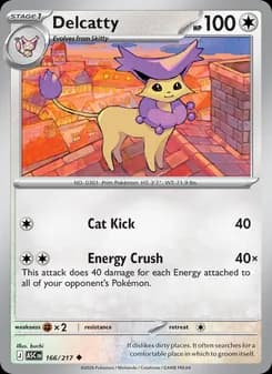 Delcatty card in English