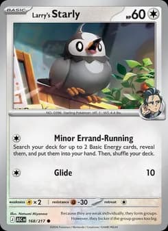 Larry's Starly card in English