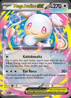 Mega Audino ex card in English