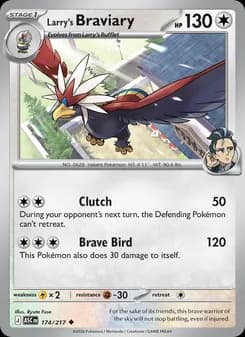Larry's Braviary card in English