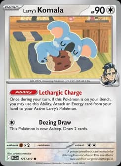 Larry's Komala card in English