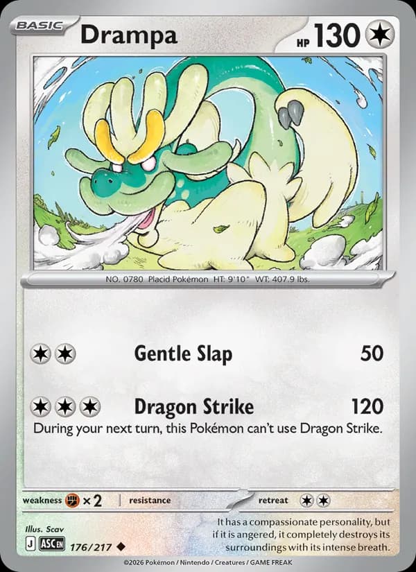 Drampa card in English