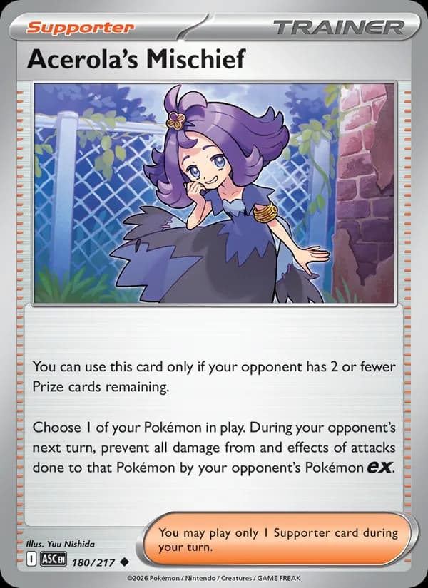 Acerola's Mischief card in English