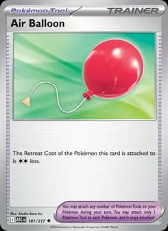 Air Balloon card in English