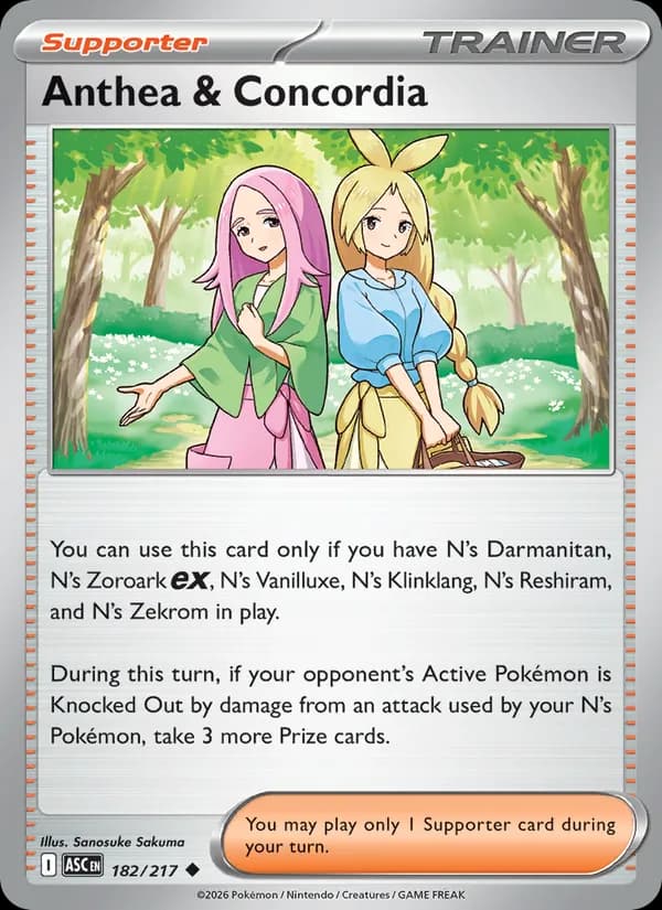 Anthea & Concordia card in English