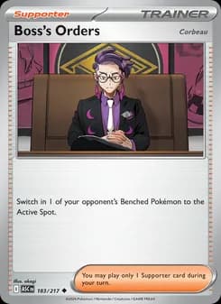 Boss's Orders card in English