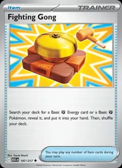 Fighting Gong card in English