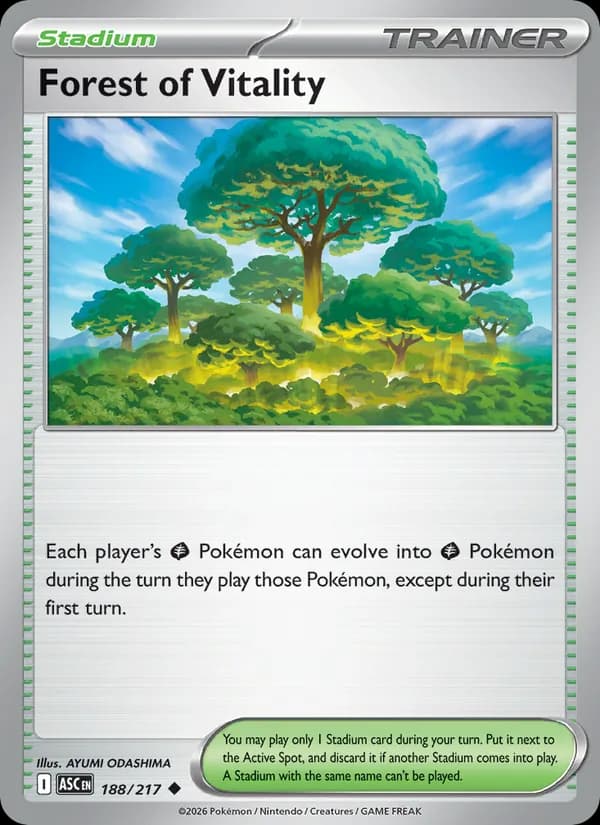 Forest of Vitality card in English