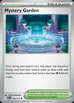 Mystery Garden card in English