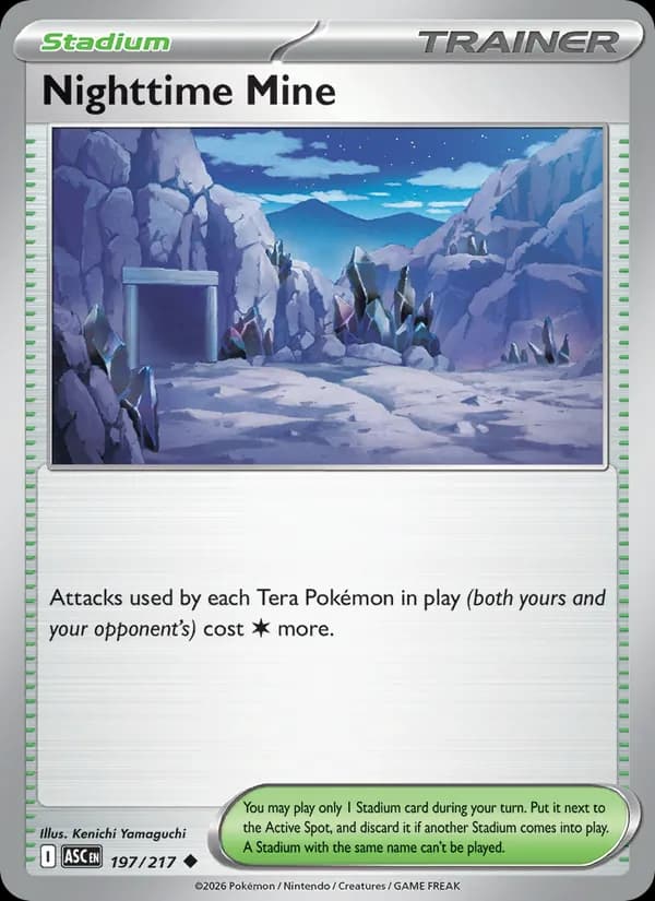 Nighttime Mine card in English