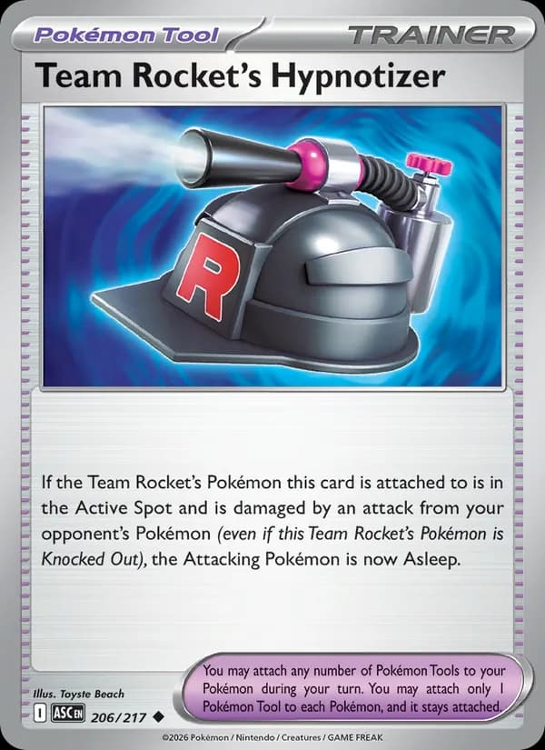Team Rocket's Hypnotizer card in English