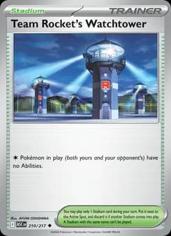 Team Rocket's Watchtower card in English