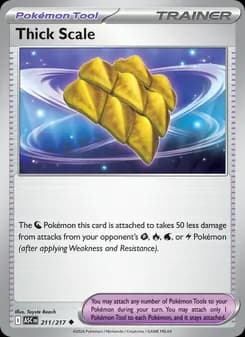 Thick Scale card in English