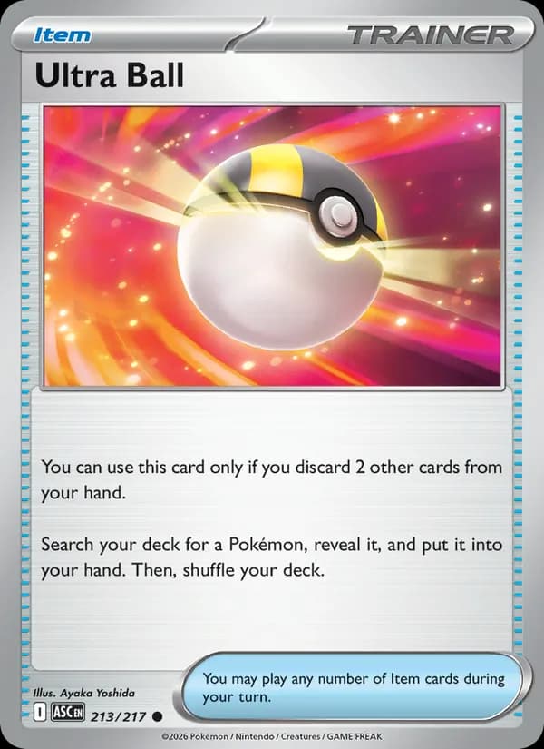 Ultra Ball card in English