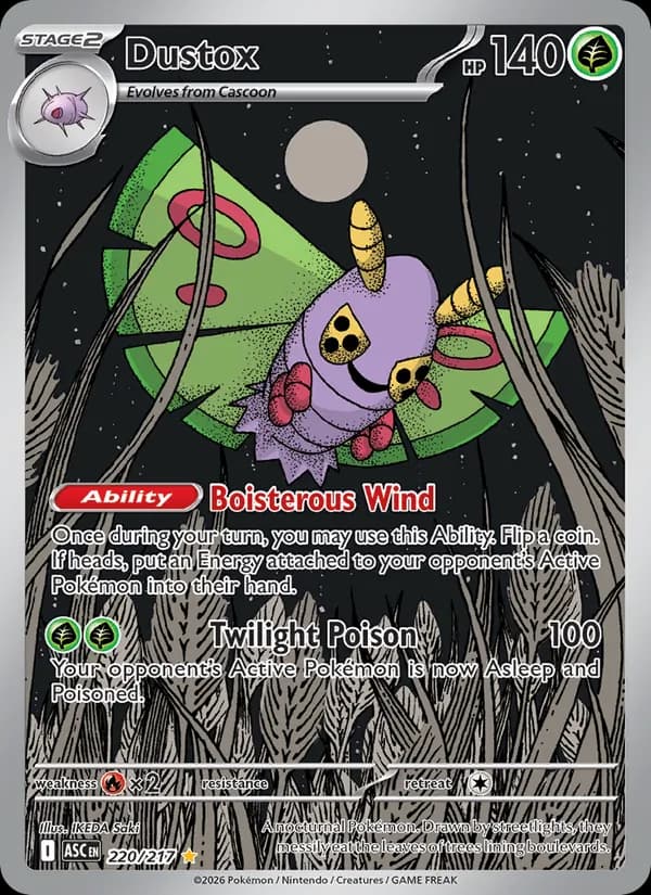 Dustox card in English