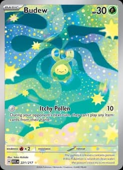 Budew card in English