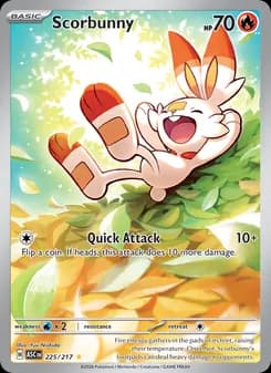 Scorbunny card in English