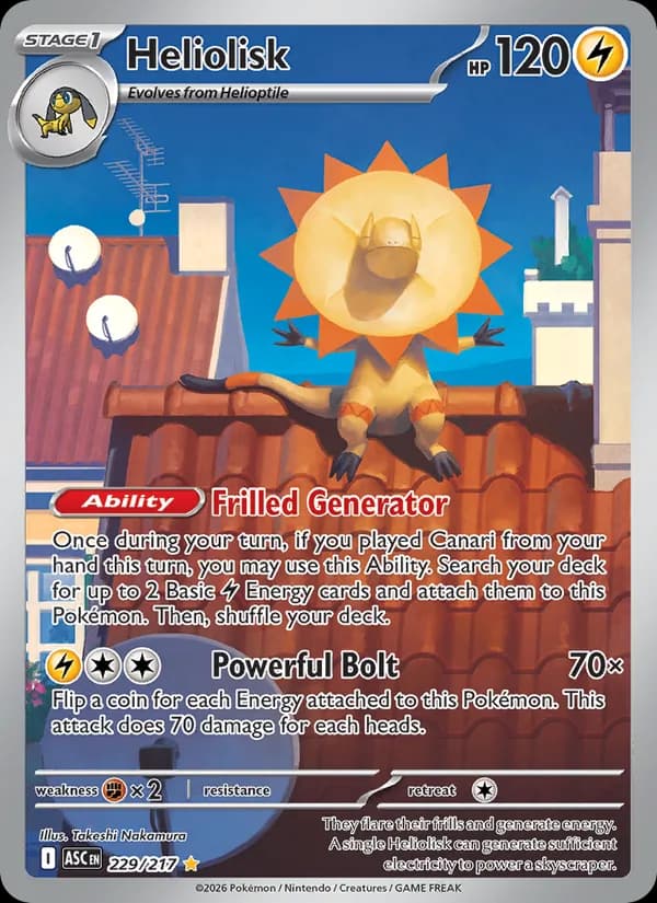 Heliolisk card in English