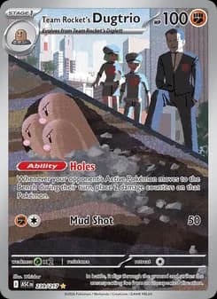 Team Rocket's Dugtrio card in English
