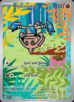 Hitmontop card in English