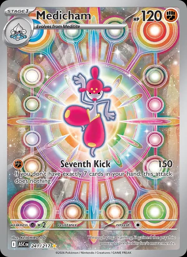 Medicham card in English