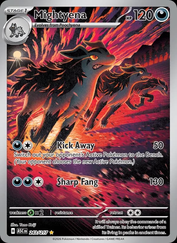 Mightyena card in English