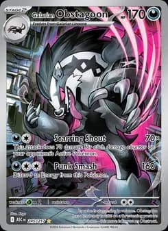 Galarian Obstagoon card in English