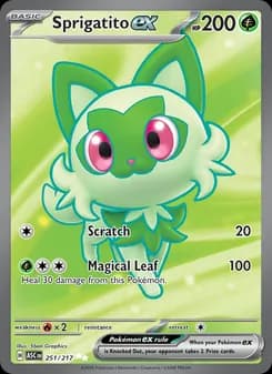 Sprigatito ex card in English