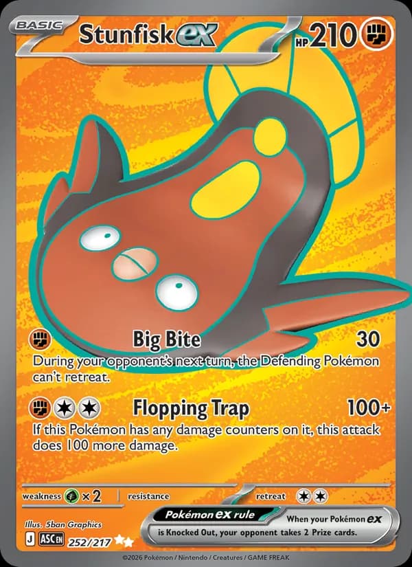 Stunfisk ex card in English