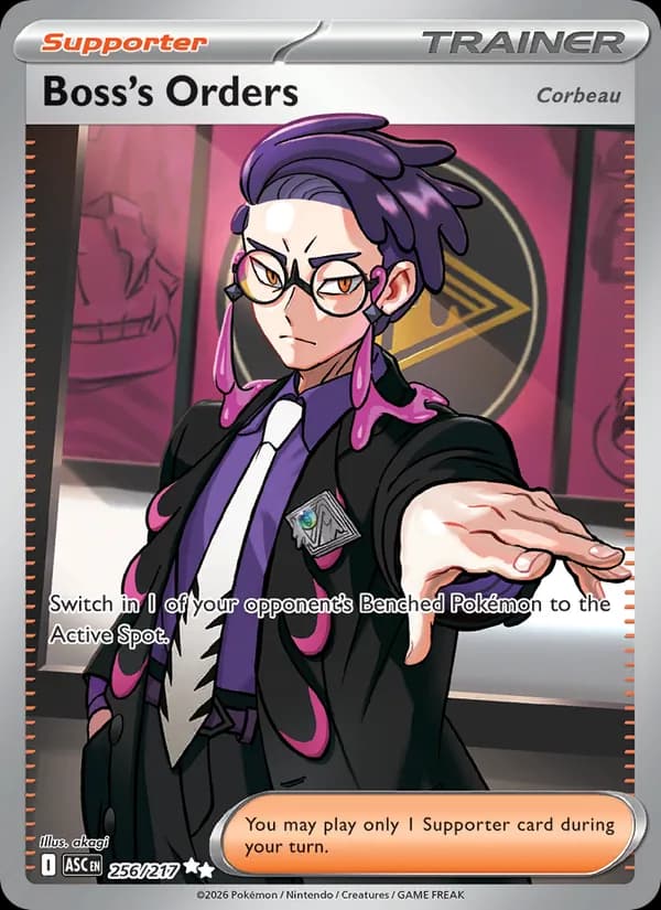 Boss's Orders card in English