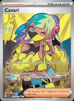 Canari card in English