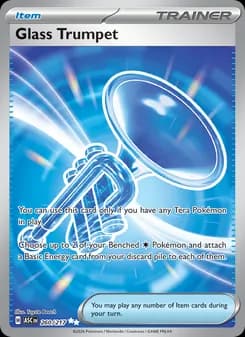 Glass Trumpet card in English