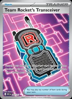 Team Rocket's Transceiver card in English