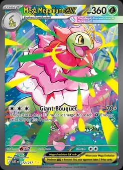 Mega Meganium ex card in English