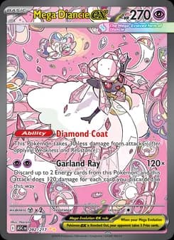 Mega Diancie ex card in English