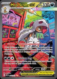 Mega Scrafty ex card in English