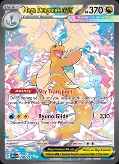 Mega Dragonite ex card in English