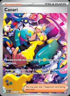 Canari card in English